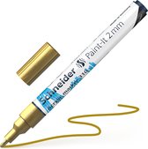 Marqueurs Acrylique REALIKE - Pointe 1 Mm, Or, Argent, Blanc, Pour Tissu, Bois, Pierre, Verre...