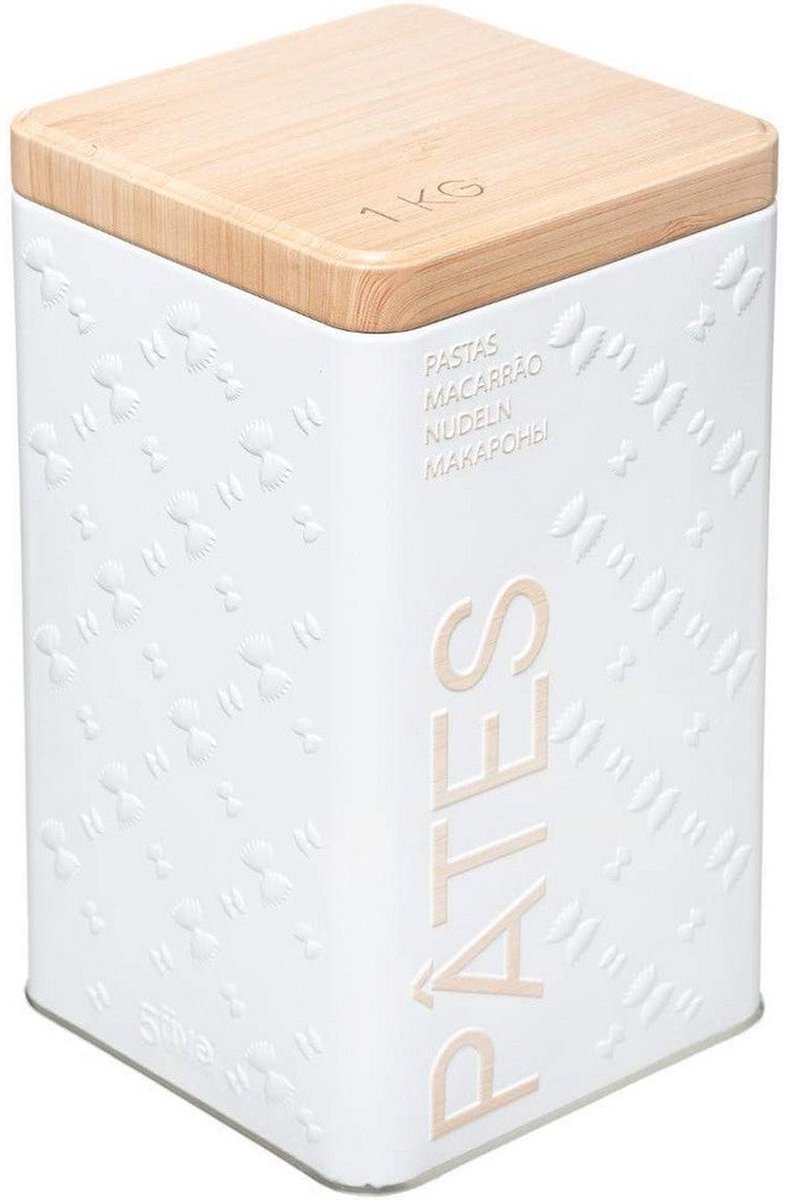 Multi-functionele Kist Nature Scandi Metaal Wit 500 gr