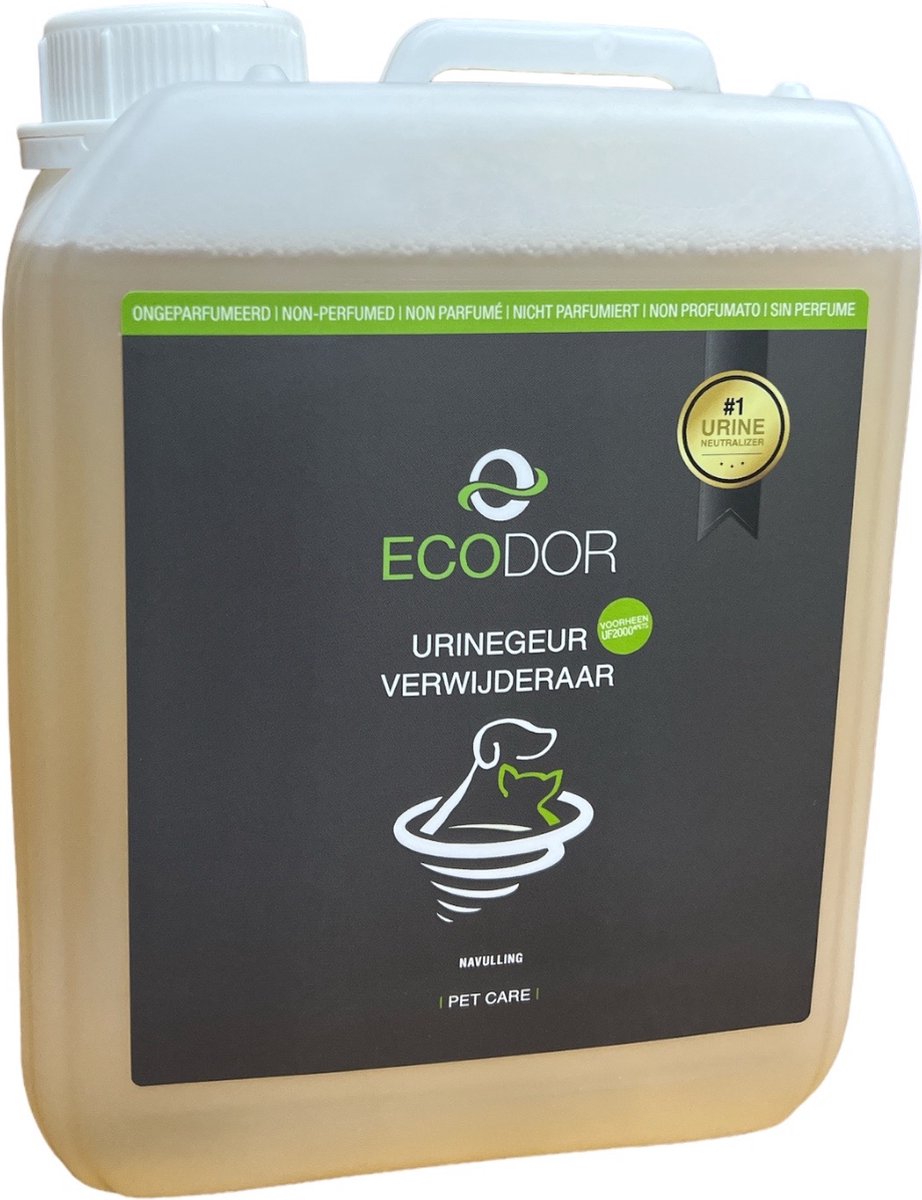 Ecodor UF2000 4Pets - 2500ml - Navulcan - Urinegeur Verwijderaar - Vegan - Ecologisch - Ongeparfumeerd - Ecodor