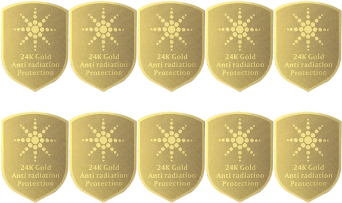 10 Stuks - Anti Straling Sticker - Voordeelverpakking - EMF - Bescherming - 5G - Wifi - DECT - Omvormer