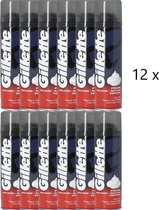 Bol.com Gillette Basic Scheerschuim Regular Voordeelverpakking 12x 200ml aanbieding