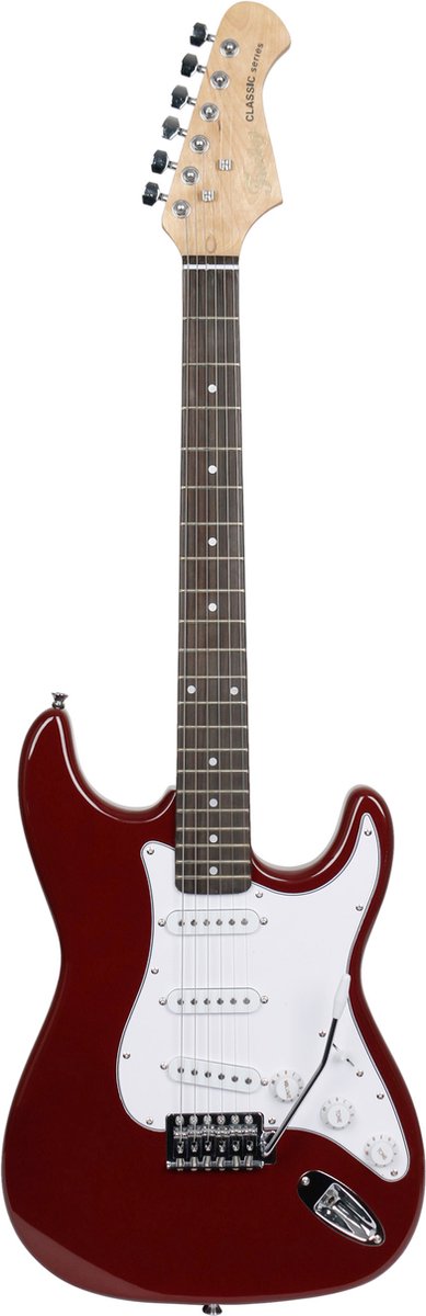 Fazley FST118DR elektrische gitaar rood
