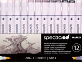 AD Spectra Marker Set Warm Gray 12