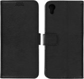 Geschikt voor Sony Xperia X Zwart Wallet Case Cover - Standfunctie
