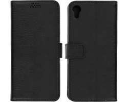 Avizar Foliohoes Geschikt voor Sony Xperia X ondersteunende functie portfolio, Zwart
