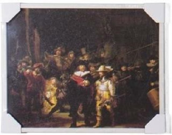 Rembrandt van Rijn - Nachtwacht - Peinture 50 x 40 cm
