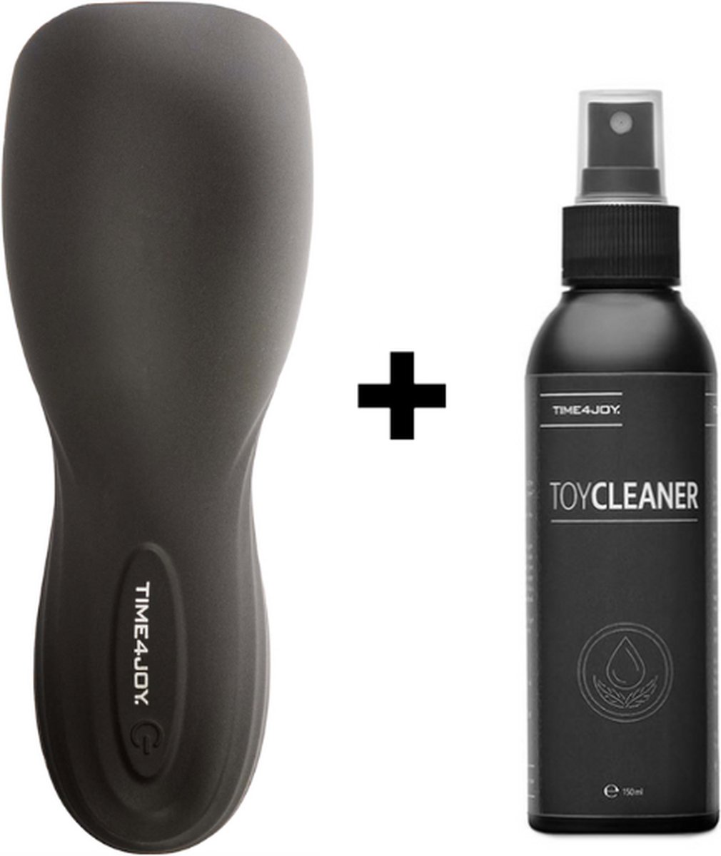 Goedkoopste Time 4 Joy® Masturbator voor Man - Sex Toys voor Mannen - Pocket Pussy - Kunstvagina - Inclusief spannend E-book - Inclusief Opbergzakje - Zwart - Inclusief Toycleaner 150ML