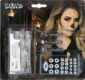 Boland - Kit de Maquillage le visage Diamond Skull - - Kit de peinture pour le visage - Carnaval, Halloween, Soirée à thème