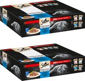 Sheba natte voeding kat - Vis in gelei - DUO MAXI PACK - 120 stuks - 10,2 kg