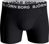 Björn Borg Cotton Stretch boxers (12-pack) - heren boxers normale lengte - zwart - Maat: S
