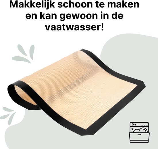 Bakplaat Siliconen Lékué Siliconen Bakplaat 40x30 Cm - Anti-aanbak, Morsvrij - Voor Swiss Roll, Cake, Deeg - Ovenbestendig Siliconen Bakmat 40x30 Cm