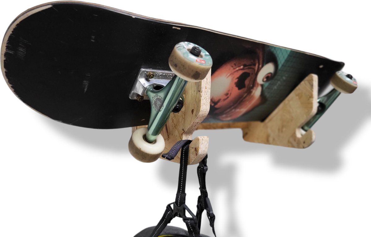 Supports à planche - Support debout pour 4 skateboards