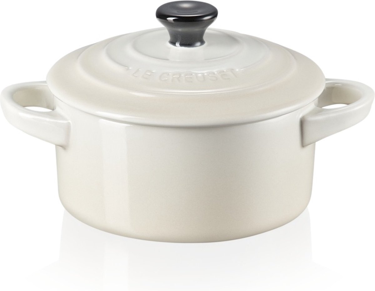 Le Creuset mini aardewerken braadpan - 250 ml, meringue