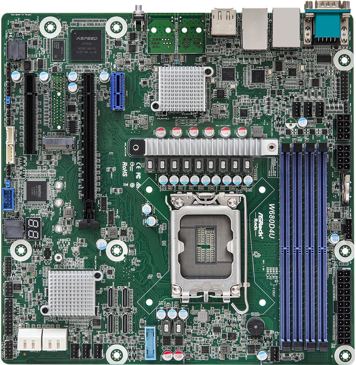 ASROCK Rack W680D4U - Moederbord