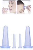 Face cupping set - Blauw - 2 stuks - Rejuvenating - Gezichtsmassage - Anti aging - Facial cupping - Body Cupping - Gezichtsverzorging