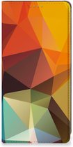 Smartphone Hoesje Geschikt voor Samsung Galaxy A34 Leuk Book Case Polygon Color