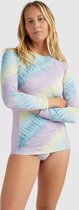 O'Neill - UV-Zwemshirt met lange mouwen voor vrouwen - Women of the wave - UPF50+ - Blue Tie Dye - maat XS