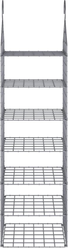 vidaXL Organisateur de placard suspendu - Organisateurs de placard suspendus - Organisateur de placard - Organisateur de placard - Organisateur de placard suspendu avec 7 étagères