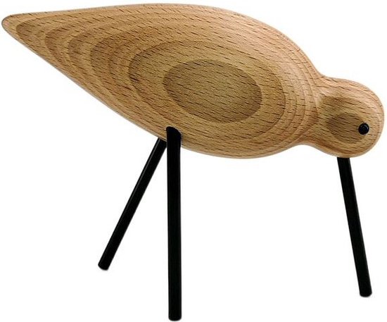 Nordic Design: Oiseaux - Oiseau en bois - Oiseau de rivage - Moyen