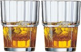 Arcoroc Whisky tumbler glazen - 12x - Norvege serie - transparant - 160 ml
