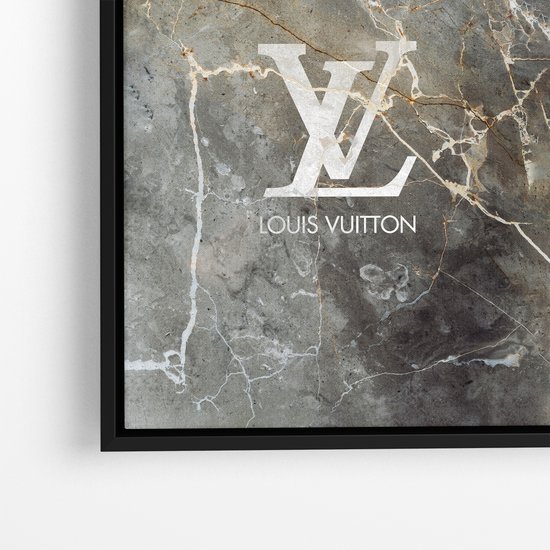 Tableau Louis Vuitton ❤️ lèvres de paille noire impression sur toile lv12