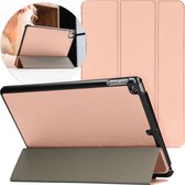 iMoshion Tablet Hoes Geschikt voor iPad 8 (2020) 8e generatie / iPad 7 (2019) 7e generatie / iPad 9 (2021) 9e generatie - iMoshion Trifold Bookcase - Roze / Rose goud
