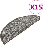 vidaXL-Trapmatten-15-st-56x17x3-cm-antracietkleurig