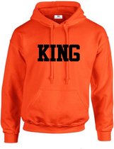 Koningsdag hoodie King-Koningsdag kleding-Heren-Maat S