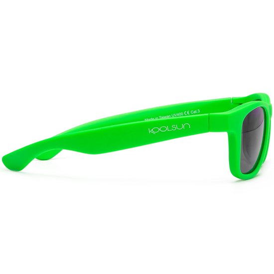 KOOLSUN - Wave - Kinder zonnebril - Neon Groen - 3-10 jaar - UV400 - Categorie 3 van Koolsun — afbeelding 2