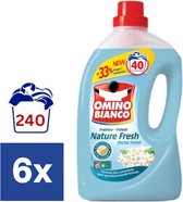 Omino Bianco Nature Fresh Vloeibaar Wasmiddel (Voordeelverpakking) - 6 x 2 l (240 Wasbeurten)