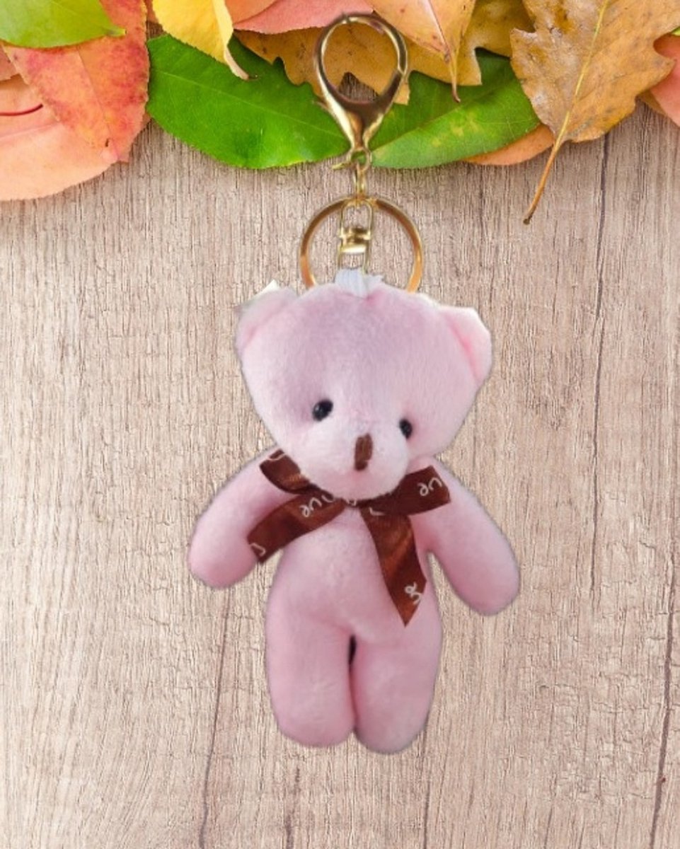Pluche tas bedel | Leuke beer sleutelhanger portemonnee accessoires pop - sleutelhanger accessoires charme, cartoon pluche sleutelhanger, gevulde poppen, grappige tas hanger voor verjaardag, Bruin