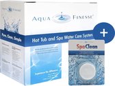 AquaFinesse Spa en Hottub Box incl. spa clean tablet - Whirpool - Waterbehandeling - Reinigt en beschermt water - Met Spa Clean tabletten - Eenvoudig in gebruik - Voor schoner en gezonder water - Milieuvriendelijk
