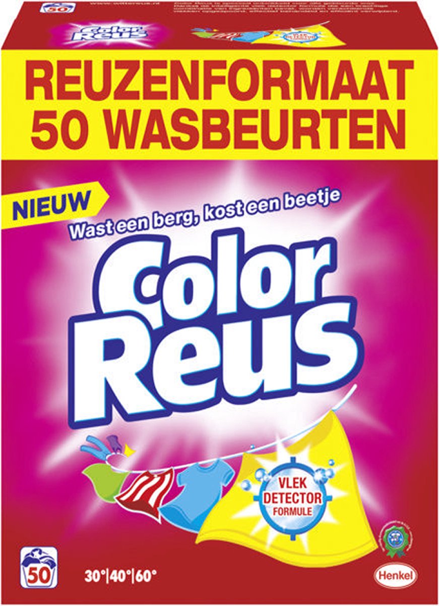 Color Reus Waspoeder 50 wasbeurten - 2.75 kg - Witte Reus