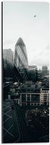 Dibond - Uitzicht van een Stad - Verenigd Koninkrijk - 20x60 cm Foto op Aluminium (Wanddecoratie van metaal)