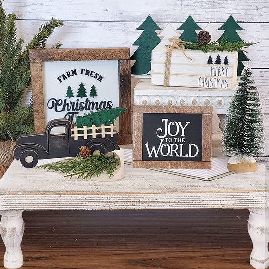 Plateau De Service Bois: Rustique Plat Decoratif Rond Petit Bougie