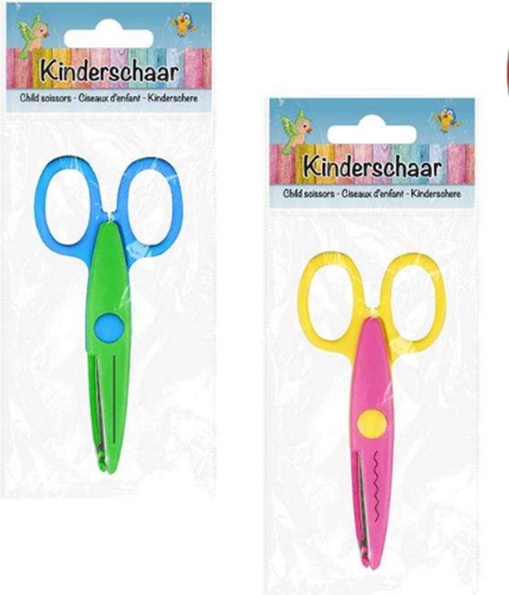 Kinderschaar Groen Blauw - Hobbyschaar - Knutselen Met Kinderen - Knutselcadeau - Schaar Kids - Kleine Schaar - Knutsel Schaar - Schaar 14cm