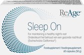 ReAge Slaapsupplement Sleep On - 60 Stuks - Krachtige Slaapformule met Melatonine en 5-HTP (Griffonia-extract), Eschscholzia, Magnesium, B-Vitaminen - Slapeloosheid en Stress - Slaaptabletten - ReAge