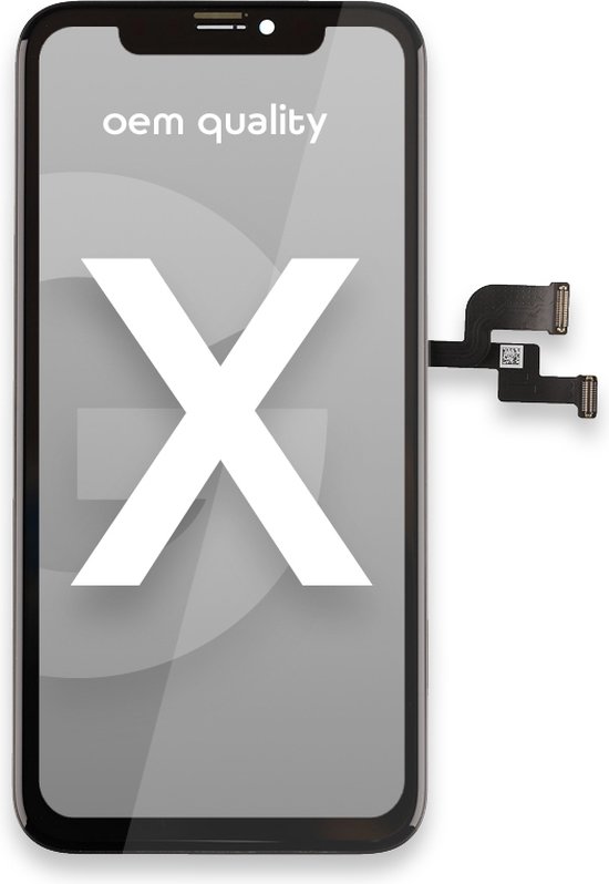 Apple iPhone X LCD Display + Touchscreen - Qualité OEM - Noir - Remplacer l' écran 