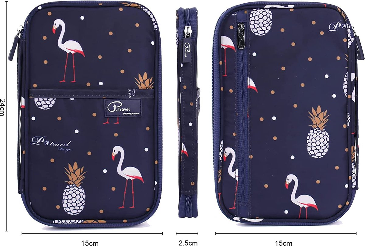 Pochette Organisateur De Voyage Portefeuille Passeport Familial 4 Passeport, Porte Document Voyage Avec Porte Passeport Voyage Famille