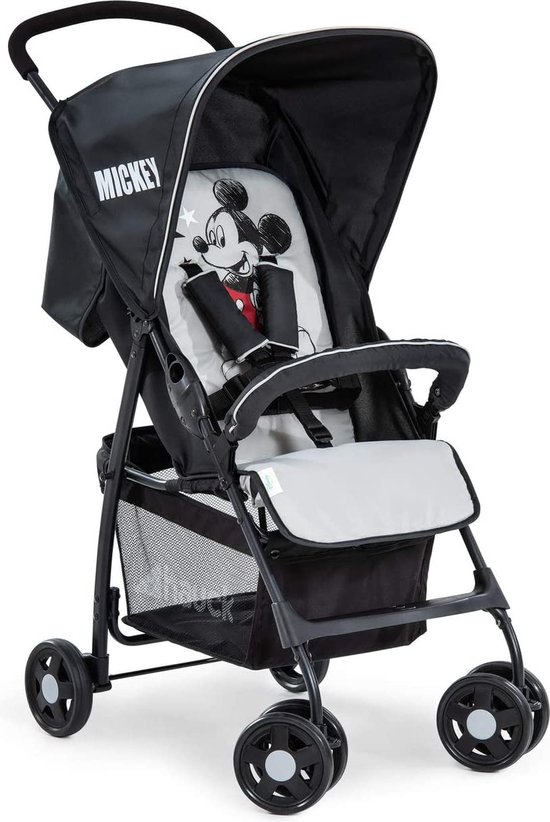 Ingenious compacte wandelwagen, met ligpositie, vanaf de geboorte tot 4 jaar (tot 25 kg), 47 x 72 x 97 cm, zit/liggen, muggennet van katoen, grijs
