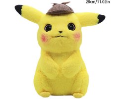 Pokémon knuffel Pikachu detective - 28 cm - pluche van hoogwaardige kwaliteit ! Image