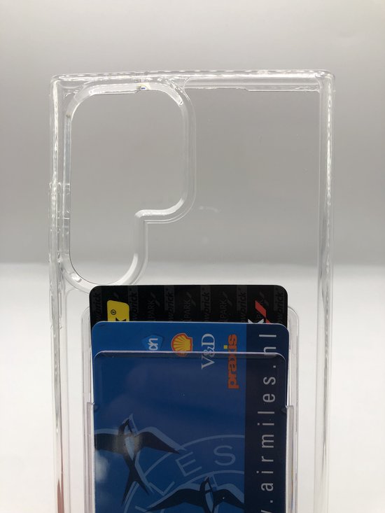 Crystal TPU Hoesje - Backcover met vakje voor pasjes - Geschikt voor  Samsung Galaxy... | bol.com