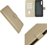 Pearlycase Hoes Wallet Book Case Goud voor Nokia 9 PureView