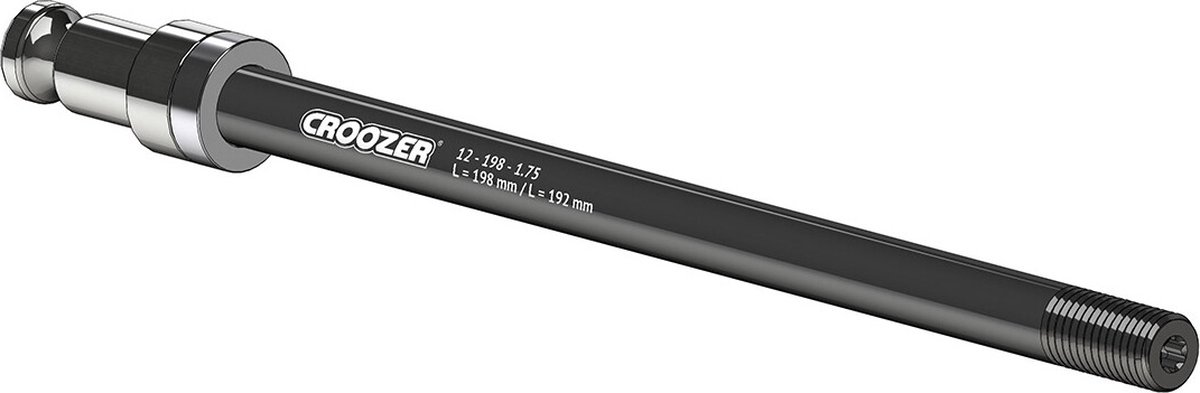Croozer Thru Axle Adapter 1.00 Mm Zwart 12 x 217 mm