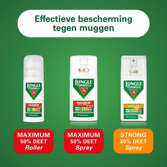 Jungle Formula Maximum Roll on - Muggenbescherming - 50% DEET - 50ml