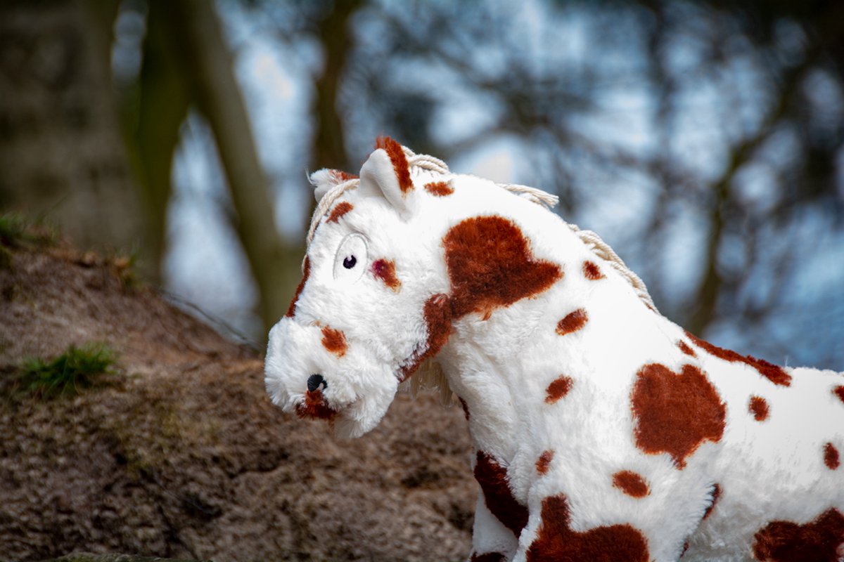 Crafty Ponies Paarden Knuffel - Ponies Knuffels - Pluche Knuffels - Knuffel - Voor kind & baby - Baby Knuffel - Pluche Paarden - Educatief Speelgoed - Speelgoed Kind - Cadeau Meisje - 48cm - Bruinbont — afbeelding 11