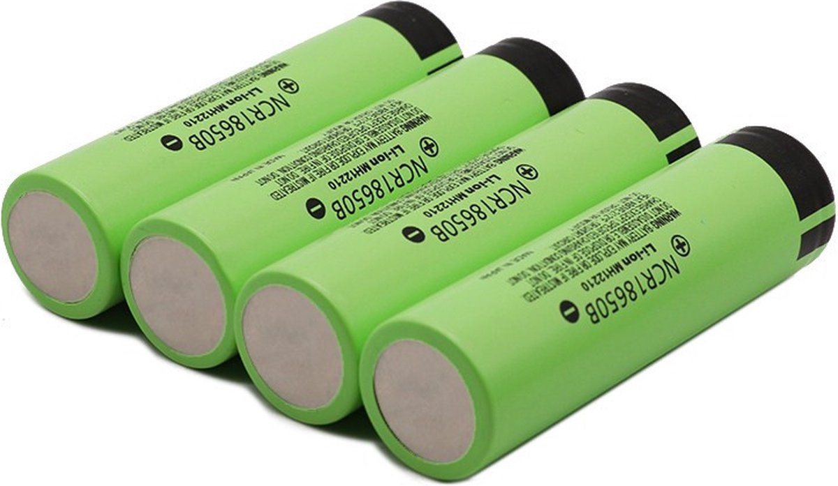 Oplaadbare lithium 18650 3.7V batterij/accu per 4 stuks | bol