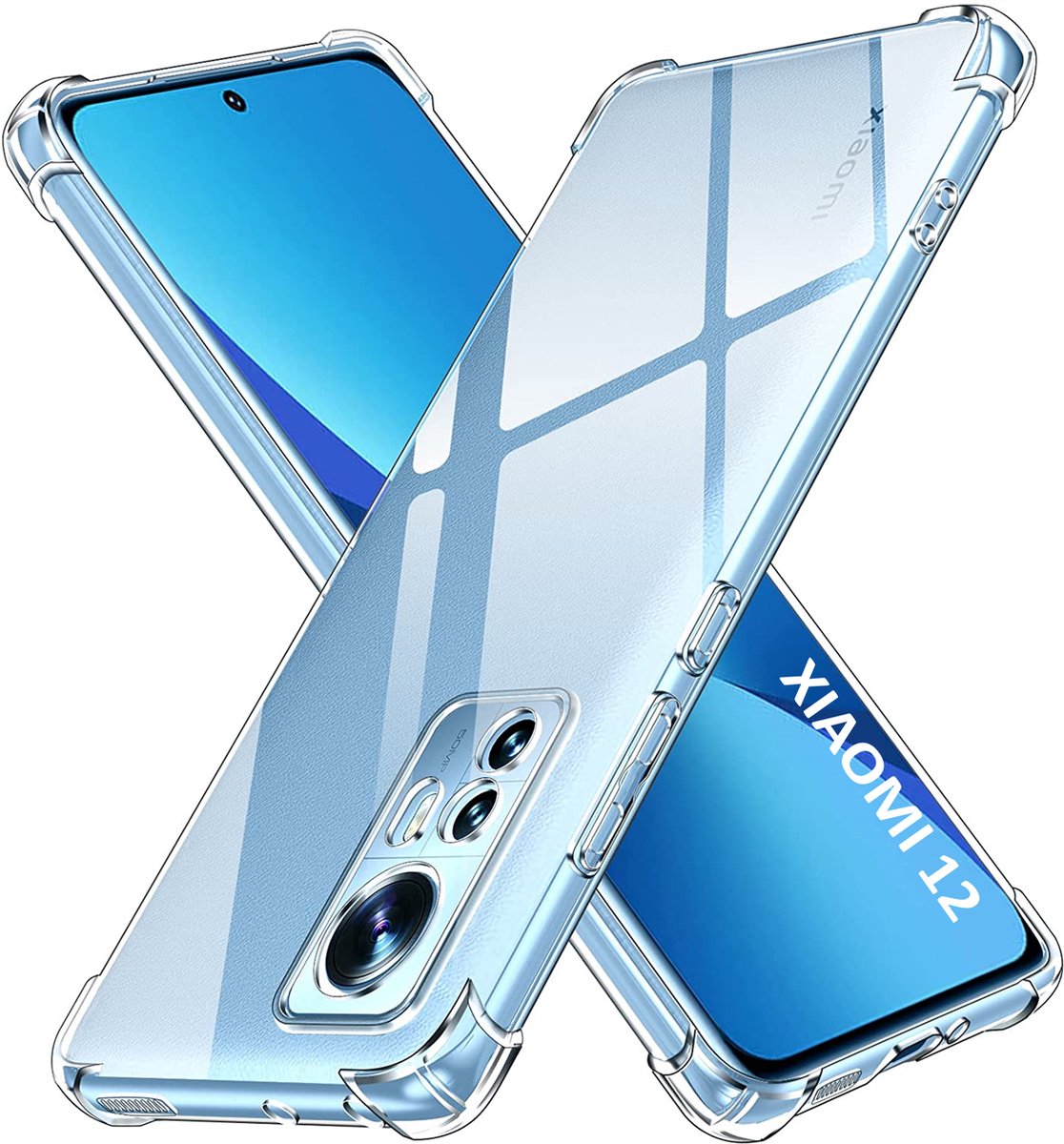Hoesje voor Xiaomi 12 / Xiaomi 12X backcover Shockproof siliconen Transparant