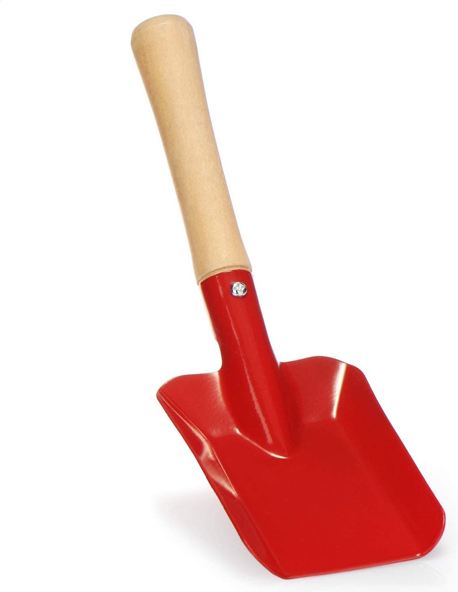 Com-four® Kit Jardinage Enfant 6 Pièces – Bêche, Pelle, Râteau Métal Et Bois – Bords Arrondis – Pour Jardin, Plage, Bac à Sable
