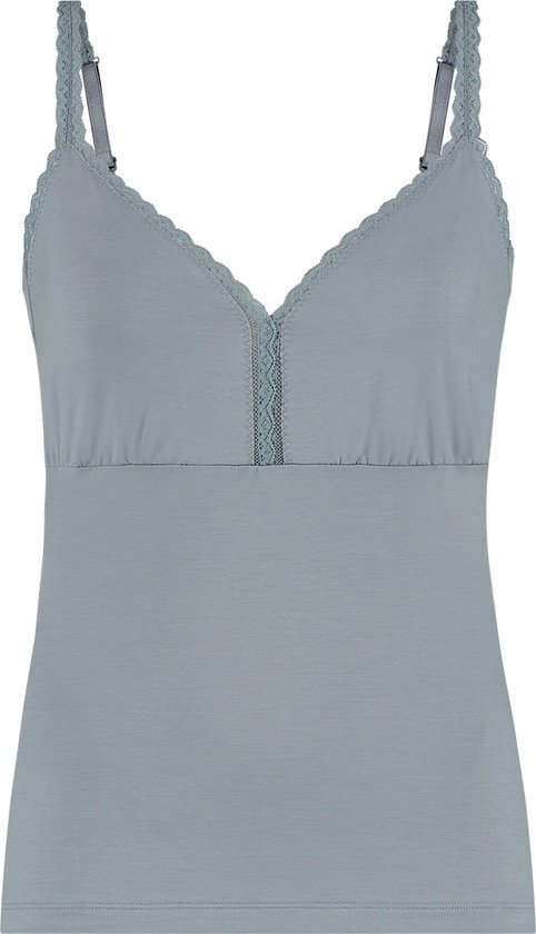 ten Cate Secrets top spaghetti dentelle colombe bleu pour femme | Taille S